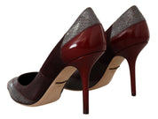 Multicolor Exotic Leather Heels Pumps Shoes
