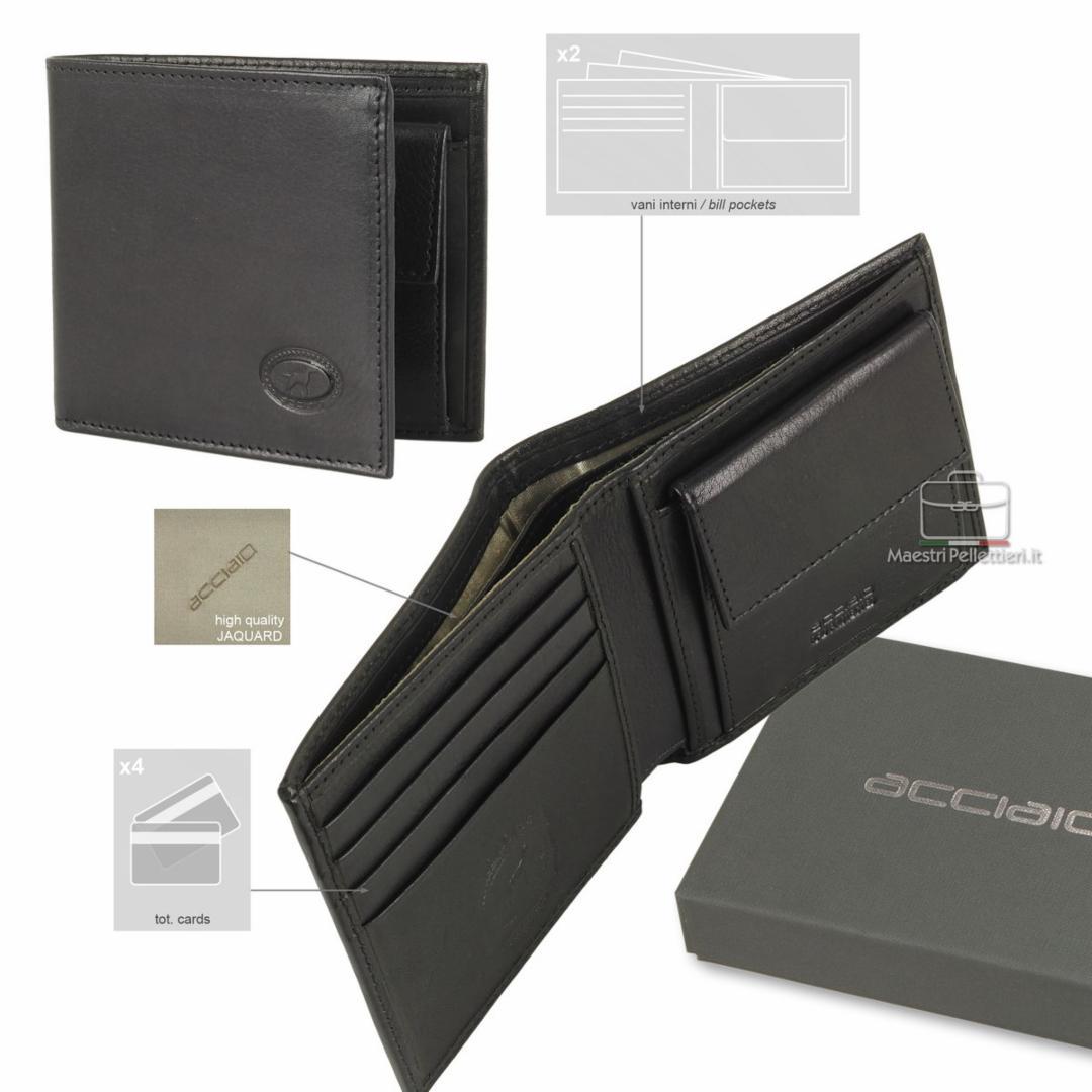 8301 Portafoglio Acciaio Nero 0000000776