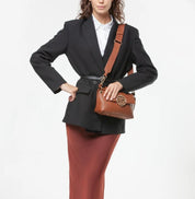 0000000158 BORSA A MANO V73 Cuoio 0000000158