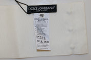 White Crystal Brass Wide Waist Runway Belt