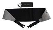 Gray Waist Belt Silk Cummerbund