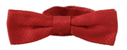Red 100% Silk Adjustable Neck Papillon Tie