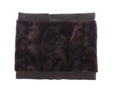 Purple MINK Fur Scarf Foulard Neck Wrap