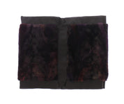 Purple MINK Fur Scarf Foulard Neck Wrap