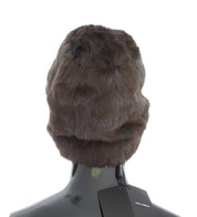 Dolce & Gabbana Brown Weasel Fur Womens Cashmere Hat Beanie Dolce & Gabbana