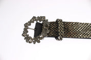 Crystal Buckle Sequined Waist Belt