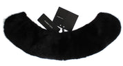 Black Mink Fur Shoulder Collar Scarf