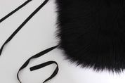 Dolce & Gabbana Black Fox Fur Shoulder Wrap Cover Collar Scarf Dolce & Gabbana