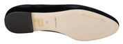 Black Velvet Slip Ons Loafers Flats Shoes