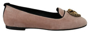 Pink Velvet Slip Ons Loafers Flats Shoes