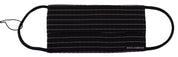 Black White Stripes Elastic Ear Strap One Size Face Mask