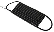 Black White Stripes Elastic Ear Strap One Size Face Mask