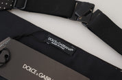 Black Polka Dot Wide Waist Men Belt Cummerband