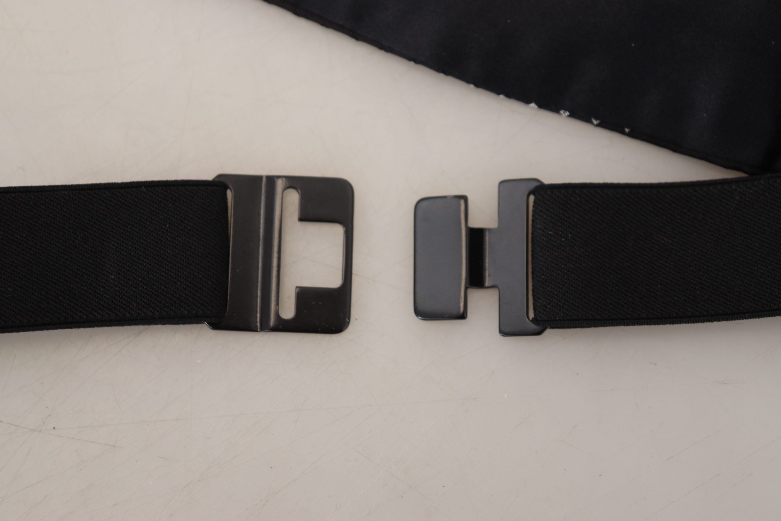 Black Polka Dot Wide Waist Men Belt Cummerband