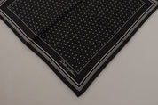 Black Polka Dots DG Logo Square Handkerchief