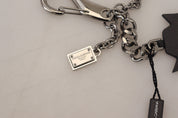 Black Prince Studs Logo Silver Brass Keychain