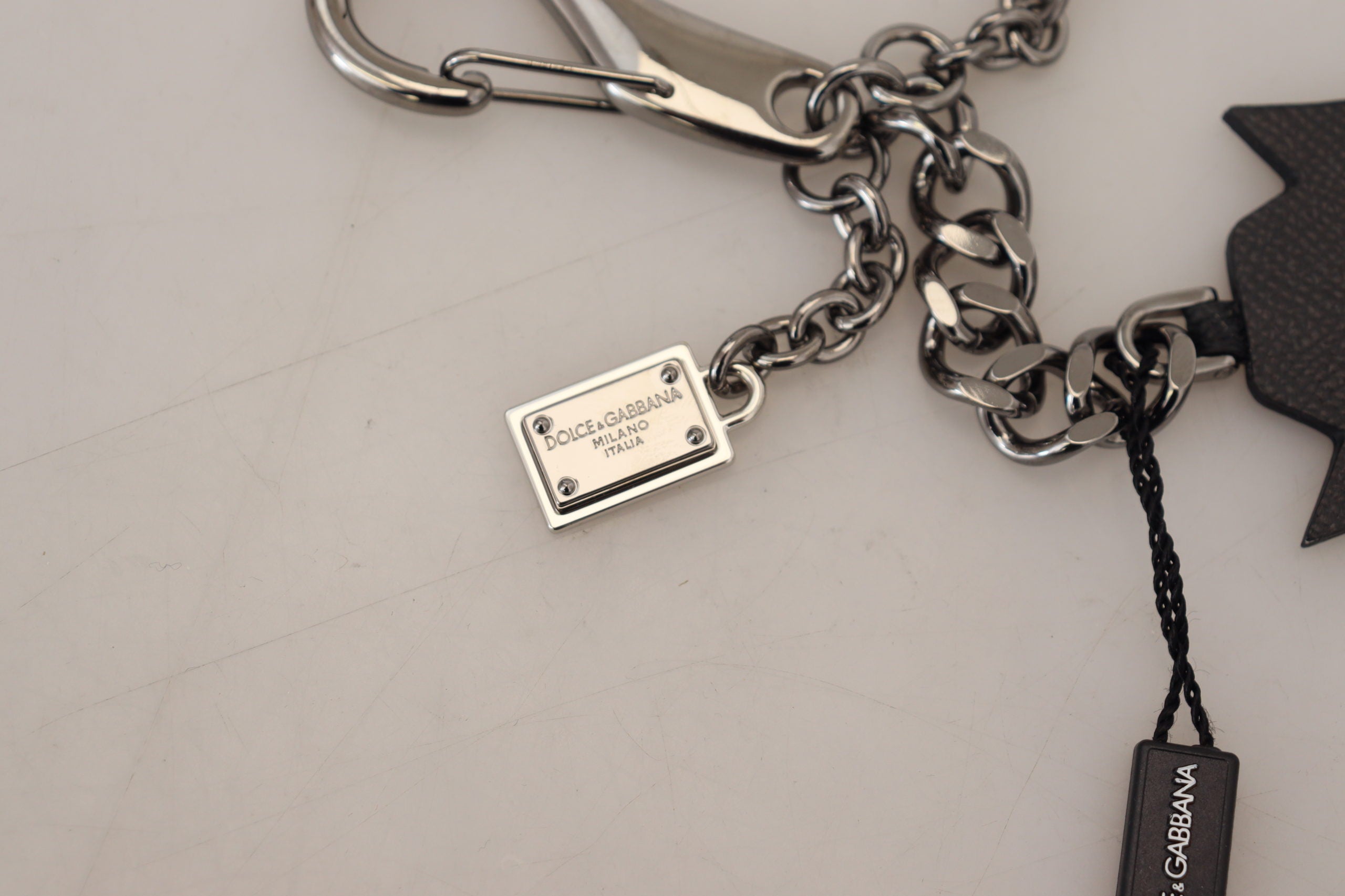 Black Prince Studs Logo Silver Brass Keychain