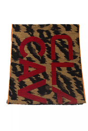 Brown Wool Men Scarf