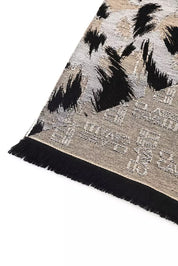 Beige Wool Men Scarf