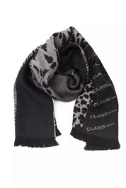 Black Wool Men Scarf