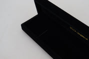 Black Velvet Logo Plaque Storage Bracelet Jewelry Box