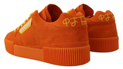 Orange Leather P.j. Tucker Sneakers Shoes