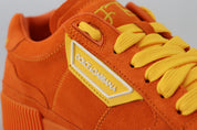 Orange Leather P.j. Tucker Sneakers Shoes