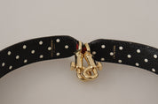 Red Exotic Leather Crystals Bag Shoulder Strap