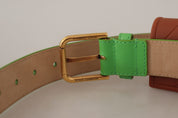 Green Leather Devotion Heart Micro Bag Headphones Belt