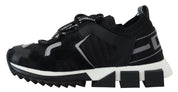Black Mesh Sorrento Trekking Sneakers Shoes