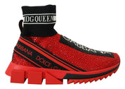 Red Bling Sorrento Sneakers Socks Shoes
