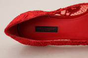 Red Taormina Crystals Loafers Flats Shoes