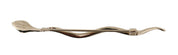 Silver Brass Crystal Spilla Serpente Brooch Pin