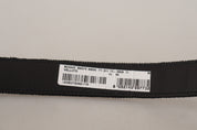 Black Velvet Classic Logo Engraved Metal Belt