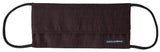 Maroon Pleated Elastic Ear Strap Face Mask