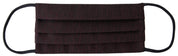 Maroon Pleated Elastic Ear Strap Face Mask