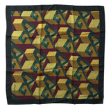 Multicolor Printed Square Handkerchief Scarf