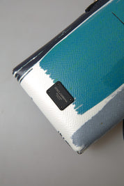 Blue Leather Purse Crossbody Sling Phone Bag Unisex