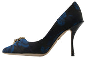 Blue Floral Ayers Crystal Pumps Shoes