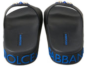 Black Slides Sandals Beach Saint Barth Shoes