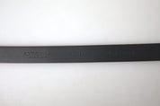 Bordeaux Leather Silver Metal Buckle Belt