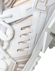 White Beige Sorrento Socks Sneakers Shoes
