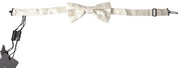 Ivory Fantasy Pattern Adjustable Neck Papillon Bow Tie