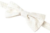 Ivory Fantasy Pattern Adjustable Neck Papillon Bow Tie