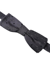 Blue Polka Dot Silk Adjustable Neck Men Papillon Bow Tie