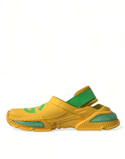 Yellow Green Rubber Clogs Men Slippers Men Shoes