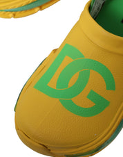Yellow Green Rubber Clogs Men Slippers Men Shoes