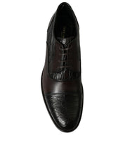 Brown Exotic Leather Formal Men Dress Shoes