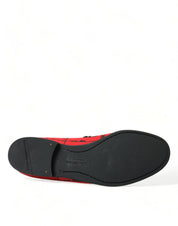 Red Black Torero Loafers Slippers Men Shoes