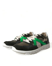 Multicolor Leather Suede Low Top Sneakers Shoes